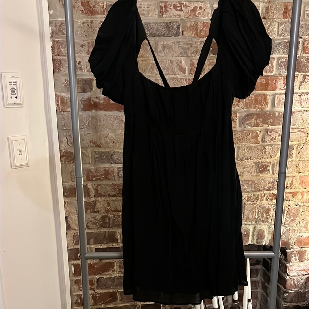 Black summer babydoll dress